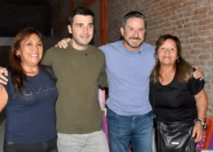 Torres y Merino participaron de una peña folclórica en el gimnasio recuperado de Primera Junta