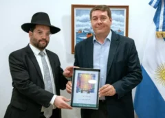 Biss mantuvo un encuentro institucional con el Gran Rabino de la AMIA Eliahu Hamra